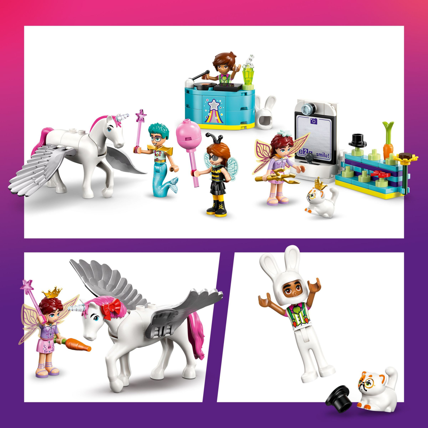 slide 4 of 6, LEGO Friends Costume Party with Unicorn & Fairy 42661, 1 ct