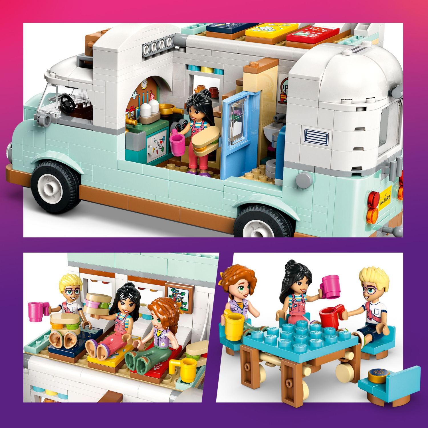 slide 3 of 6, LEGO Friends Friendship Camper Van Adventure Building Set 42663, 1 ct