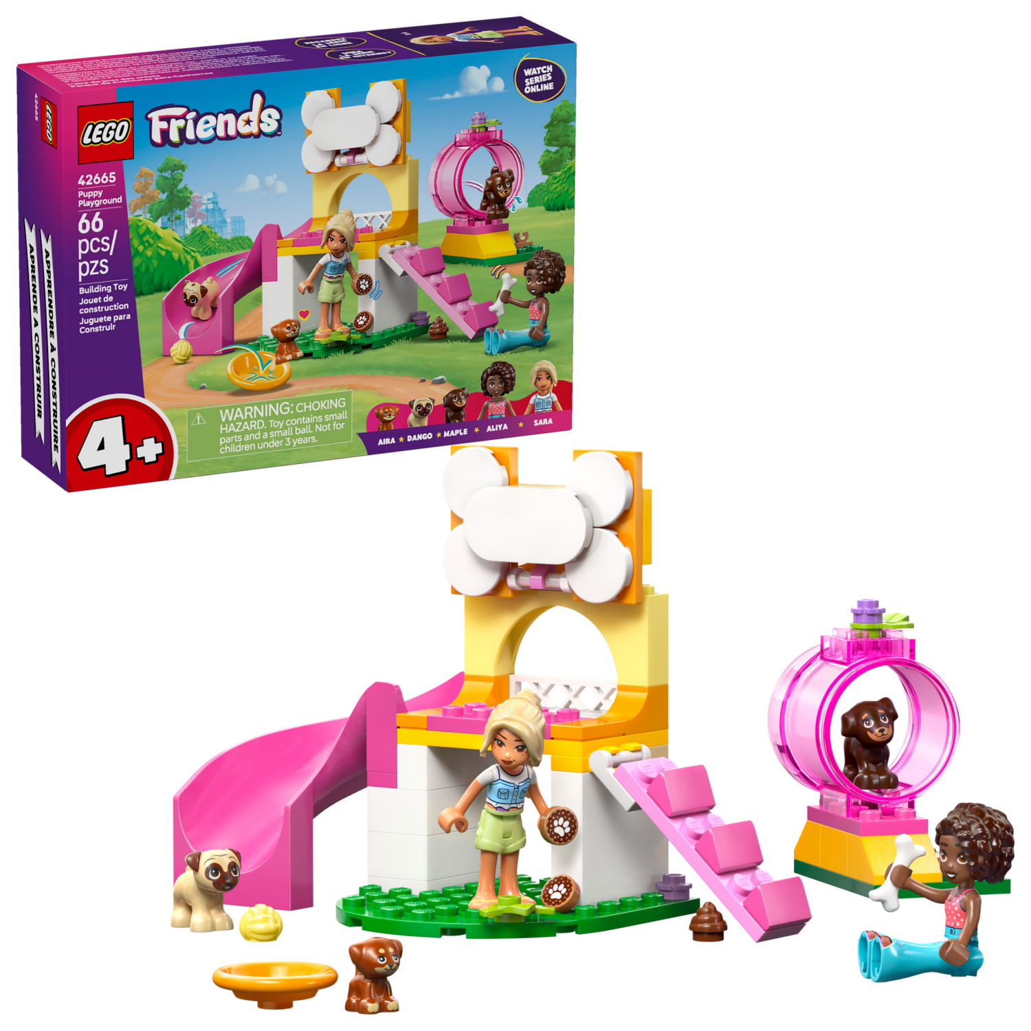slide 1 of 6, LEGO Friends Puppy Playground Building Toy 42665, 1 ct