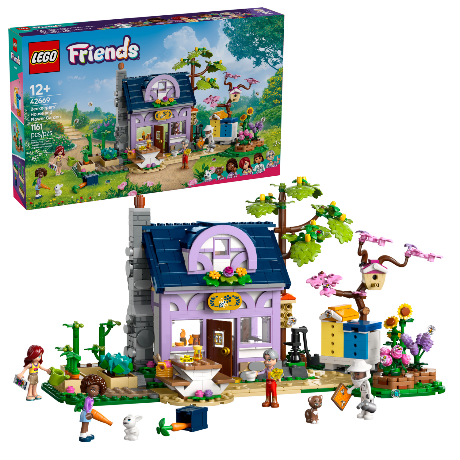 slide 1 of 6, LEGO Friends Beekeepers House and Flower Garden Building Kit 42669, 1 ct