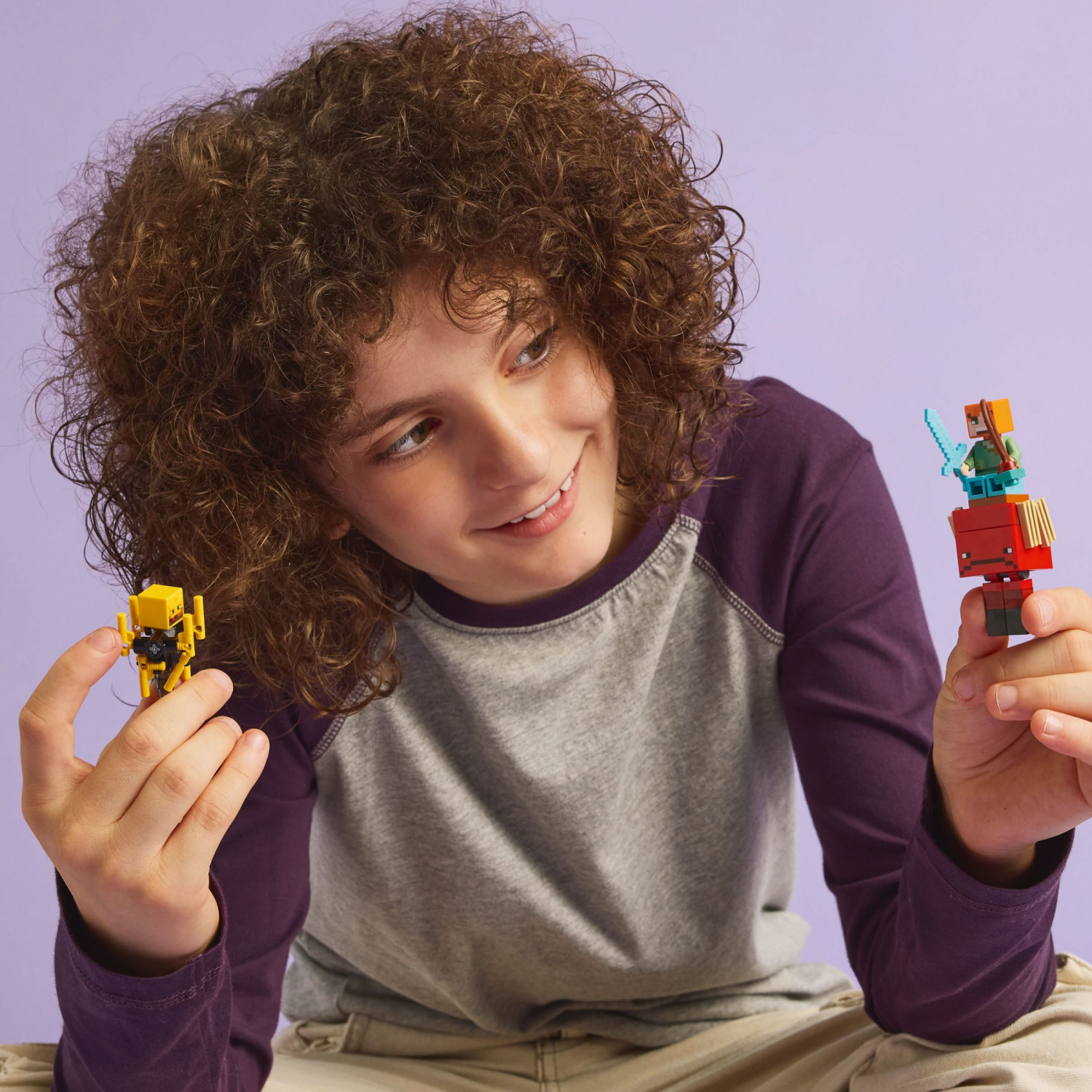 slide 5 of 6, LEGO Minecraft The Nether Lava Battle Building Toy 21266, 1 ct