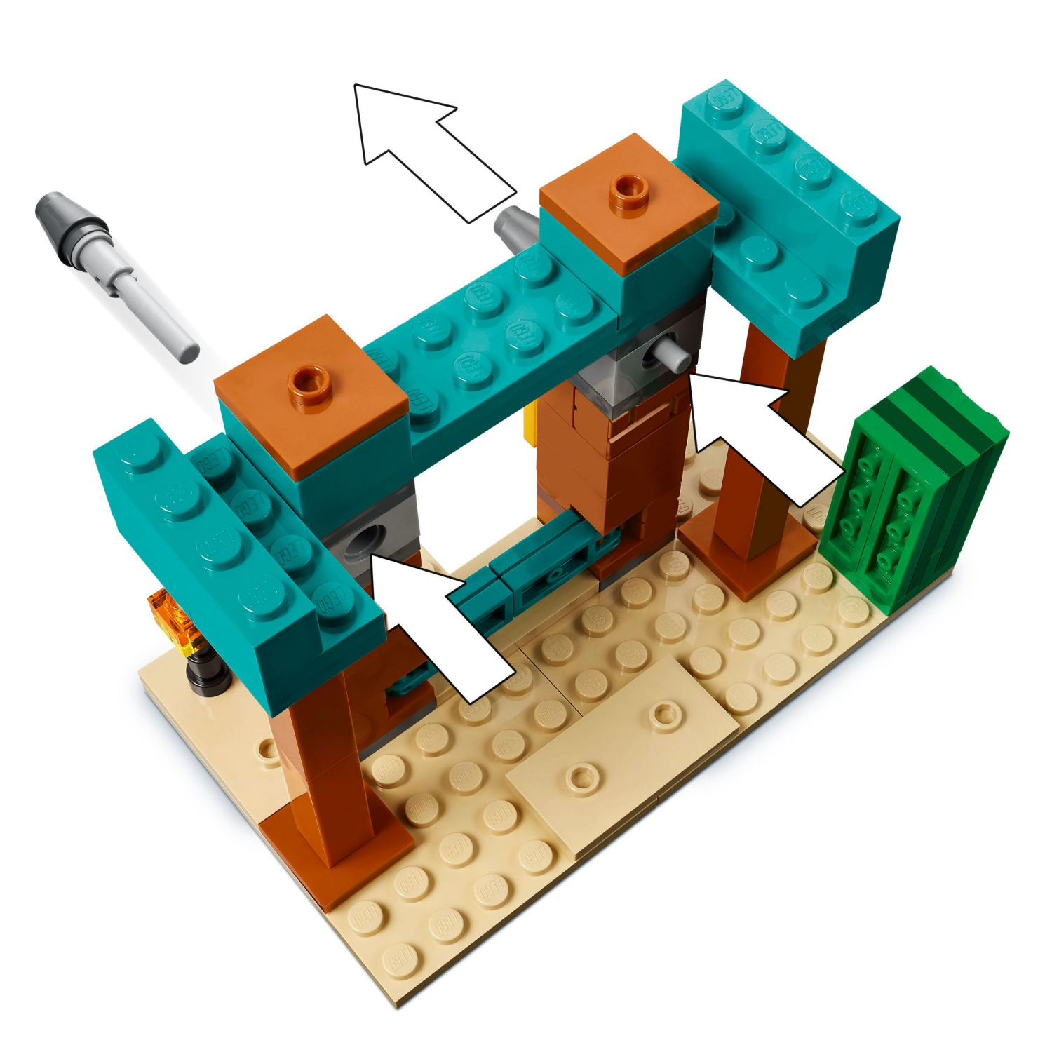 slide 4 of 6, LEGO Minecraft The Illager Desert Patrol Building Toy 21267, 1 ct