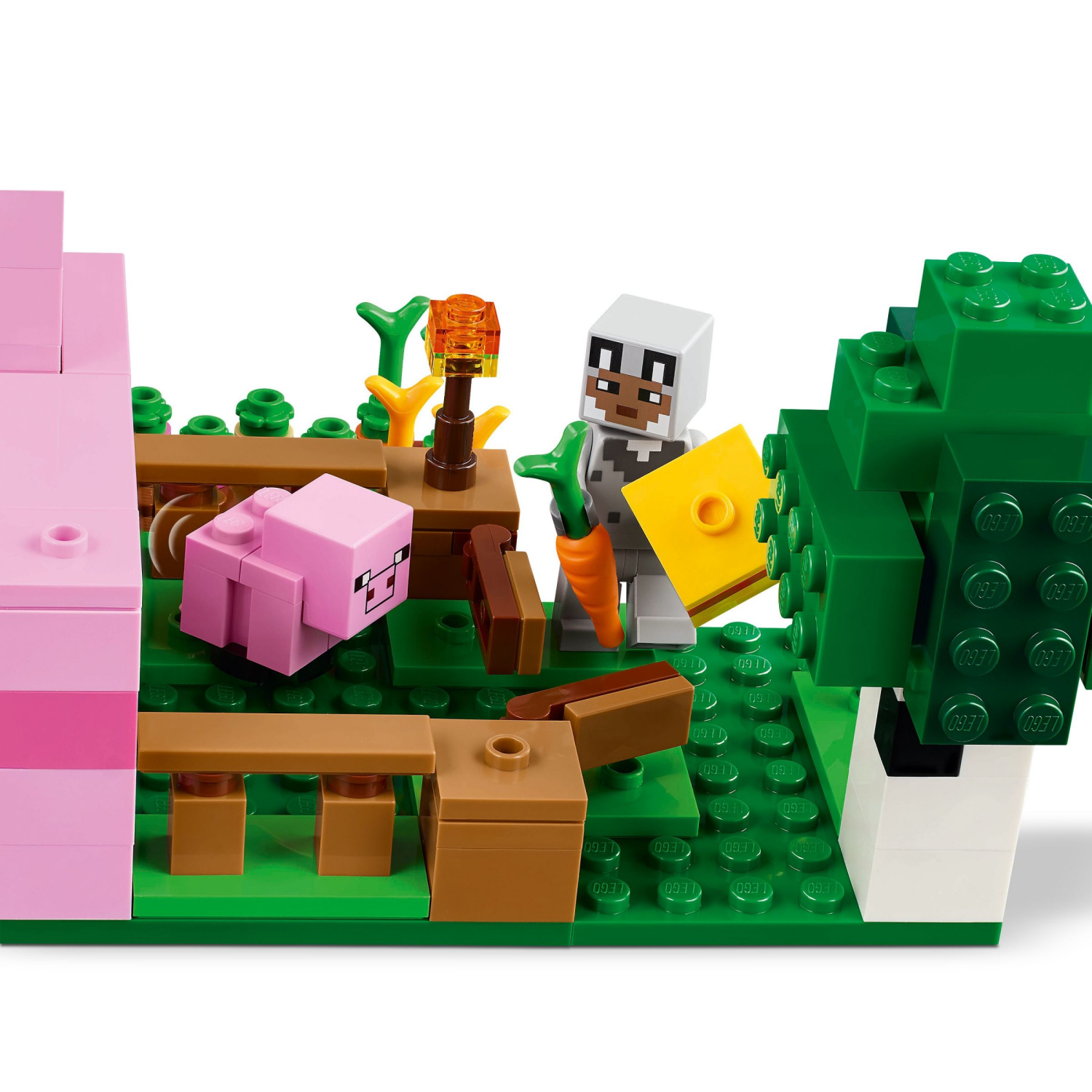 slide 4 of 6, LEGO Minecraft The Baby Pig House Building Toy 21268, 1 ct