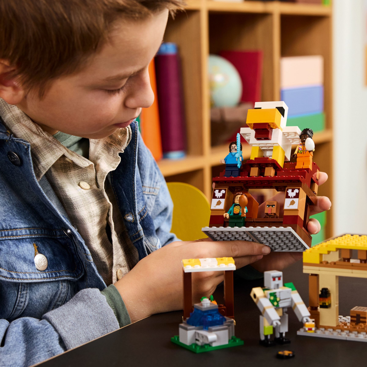 slide 5 of 6, LEGO Minecraft The Ghast Balloon Village Attack 21272, 1 ct