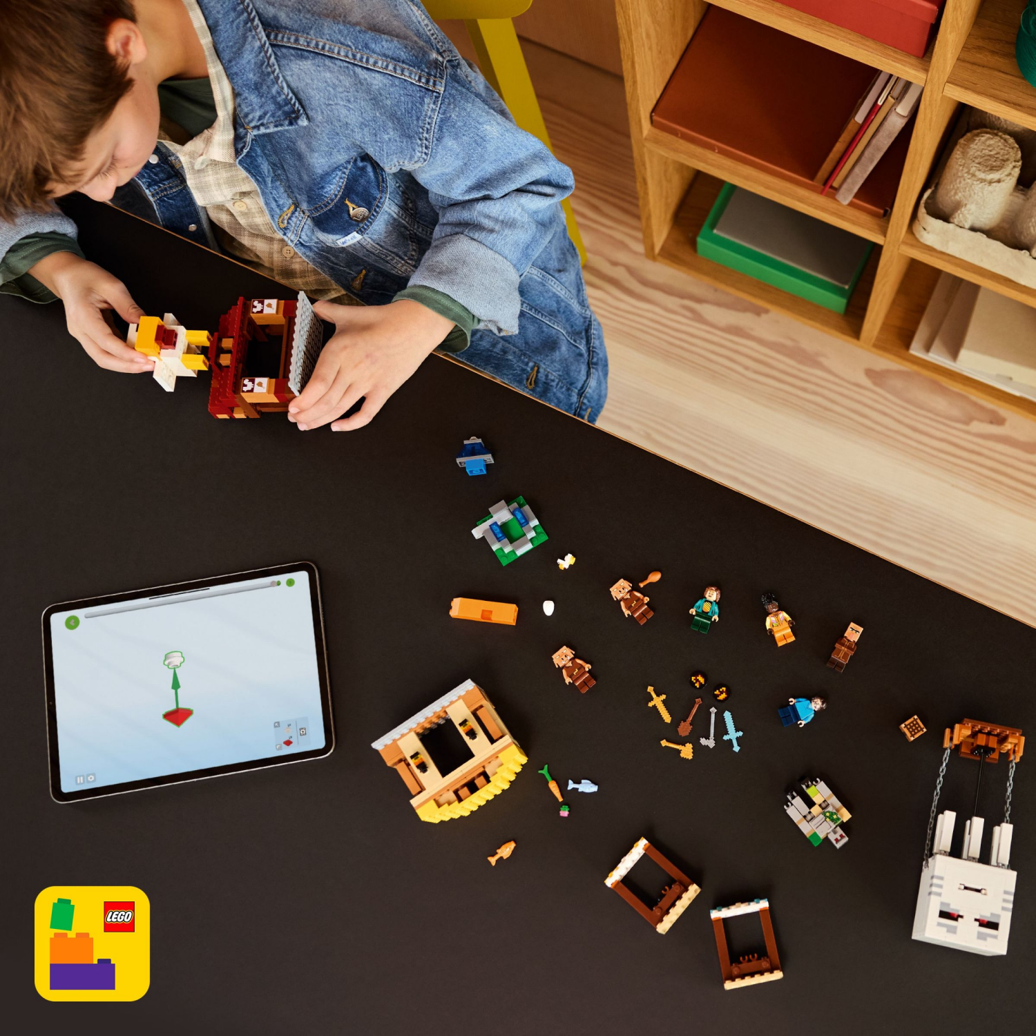 slide 6 of 6, LEGO Minecraft The Ghast Balloon Village Attack 21272, 1 ct