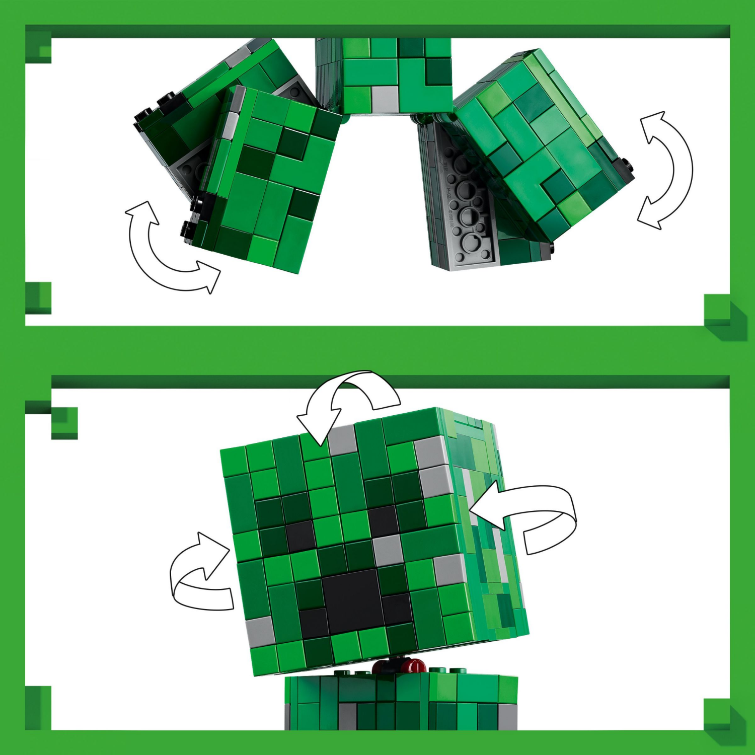 slide 3 of 6, LEGO Minecraft The Creeper Gaming Kids Toy 21276, 1 ct