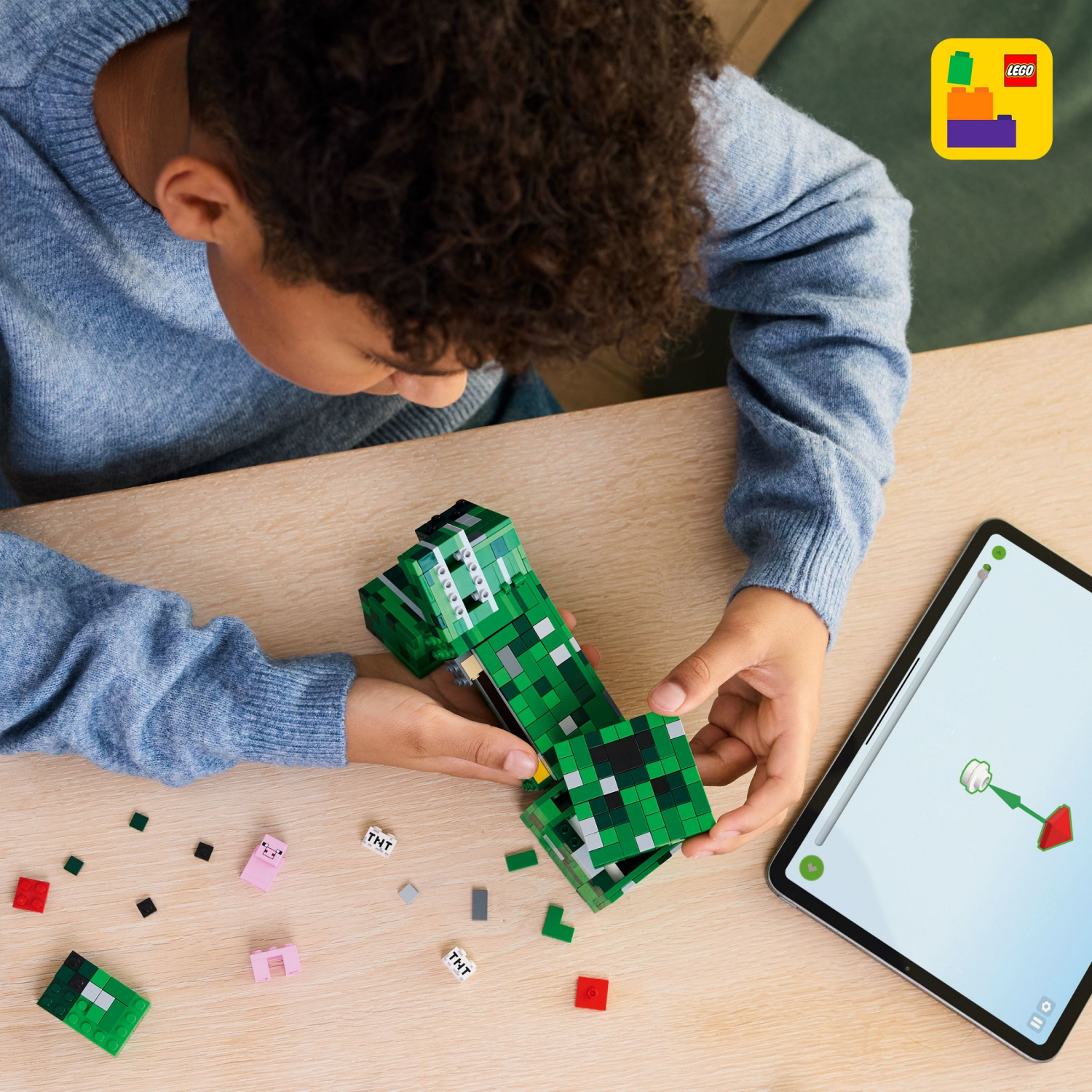 slide 6 of 6, LEGO Minecraft The Creeper Gaming Kids Toy 21276, 1 ct