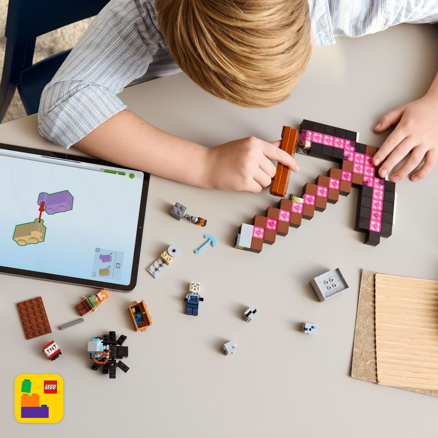 slide 6 of 6, LEGO Minecraft The Pickaxe Mine Kids Toy 21277, 1 ct