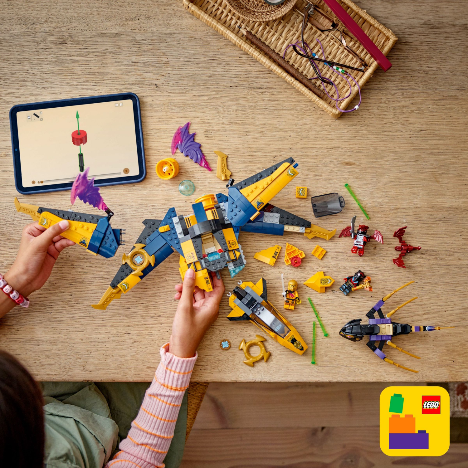 slide 6 of 6, LEGO NINJAGO Ras and Arin's Super Storm Jet Building Toy 71833, 1 ct