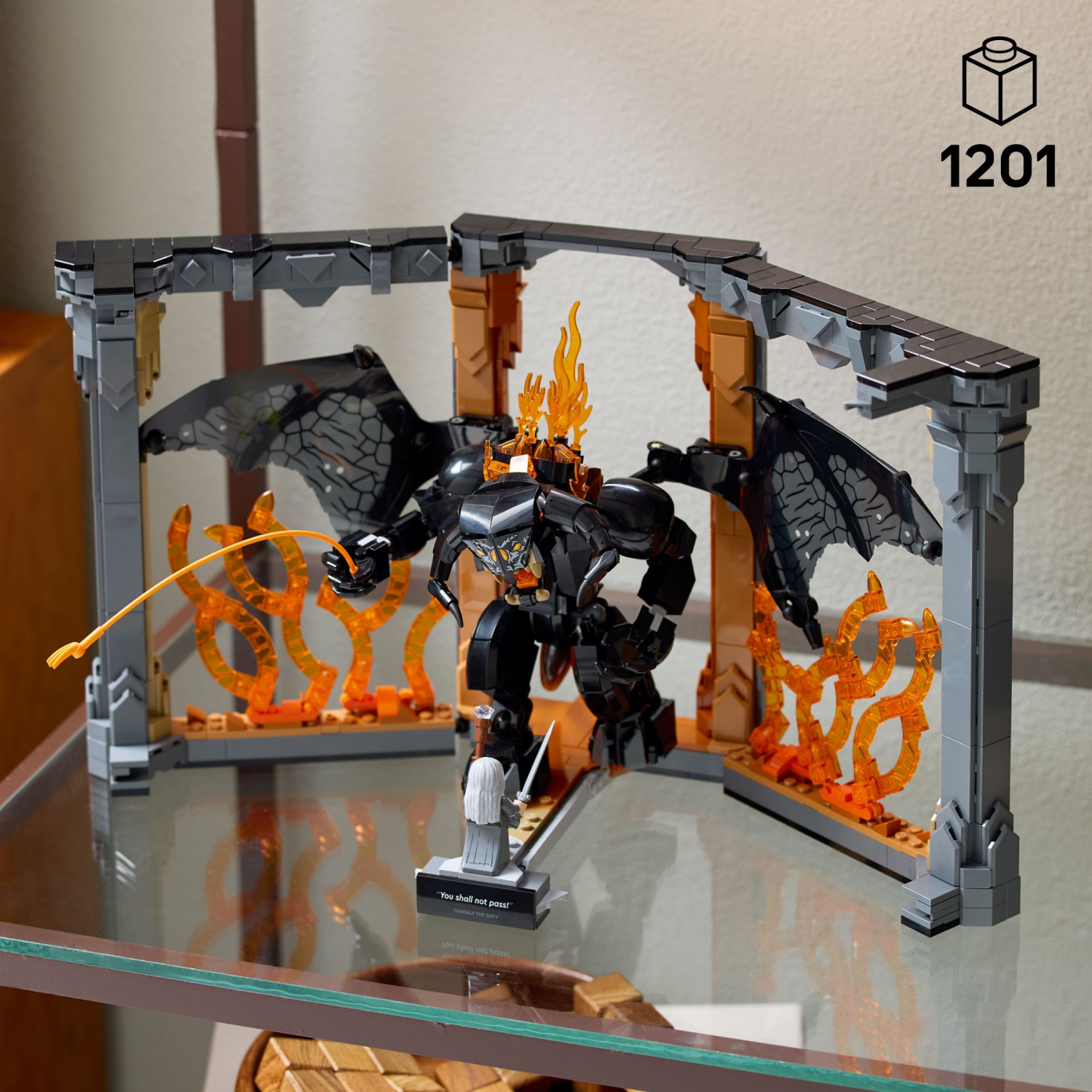 slide 2 of 6, LEGO Icons The Lord of the Rings: Balrog Book Nook 10367, 1 ct