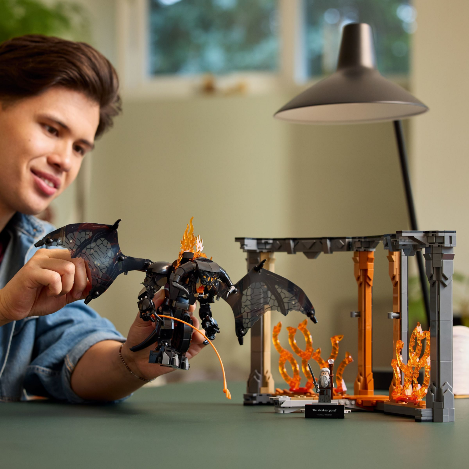 slide 3 of 6, LEGO Icons The Lord of the Rings: Balrog Book Nook 10367, 1 ct