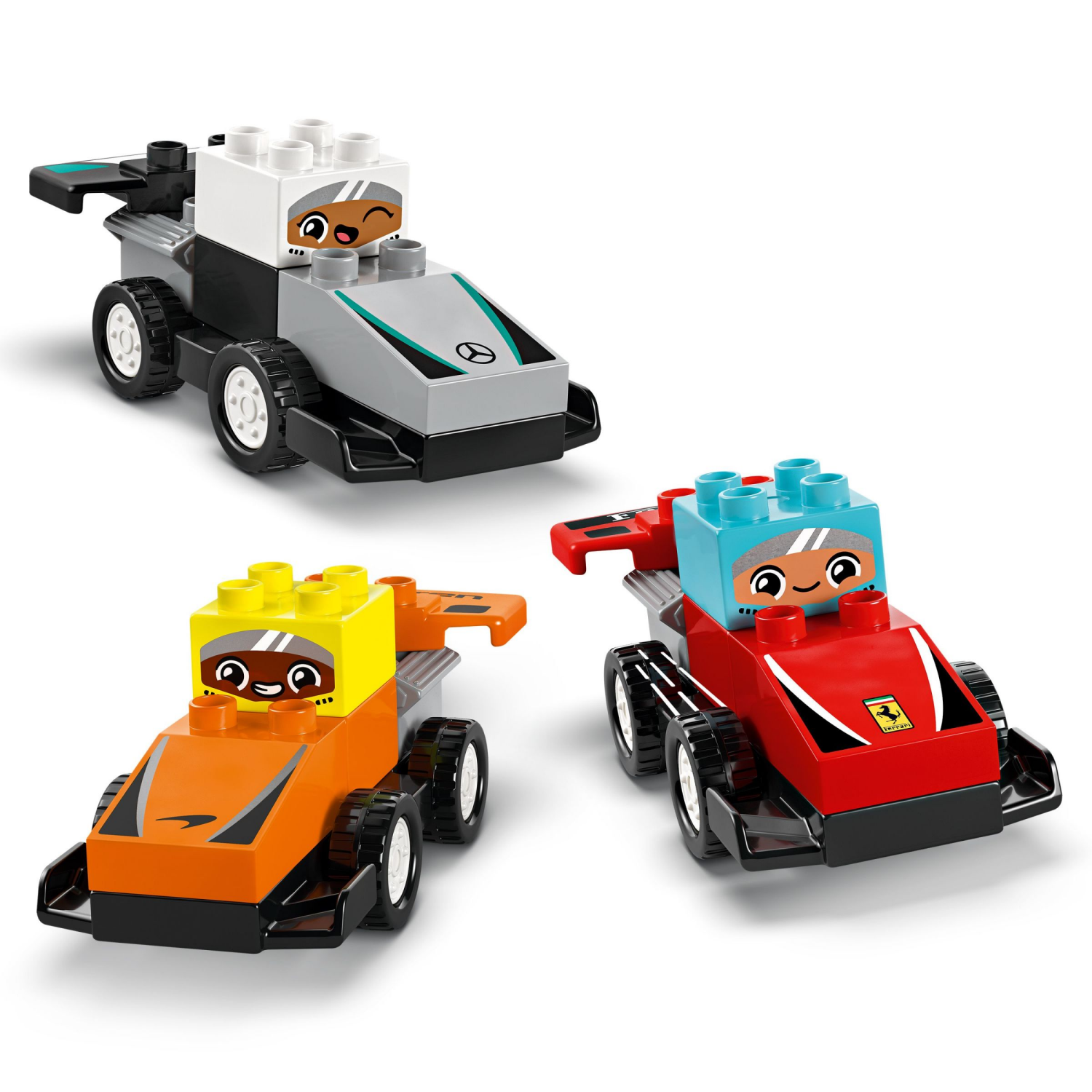 slide 6 of 6, LEGO DUPLO Town F1 Team Race Cars & Drivers Building Toy 10445, 1 ct