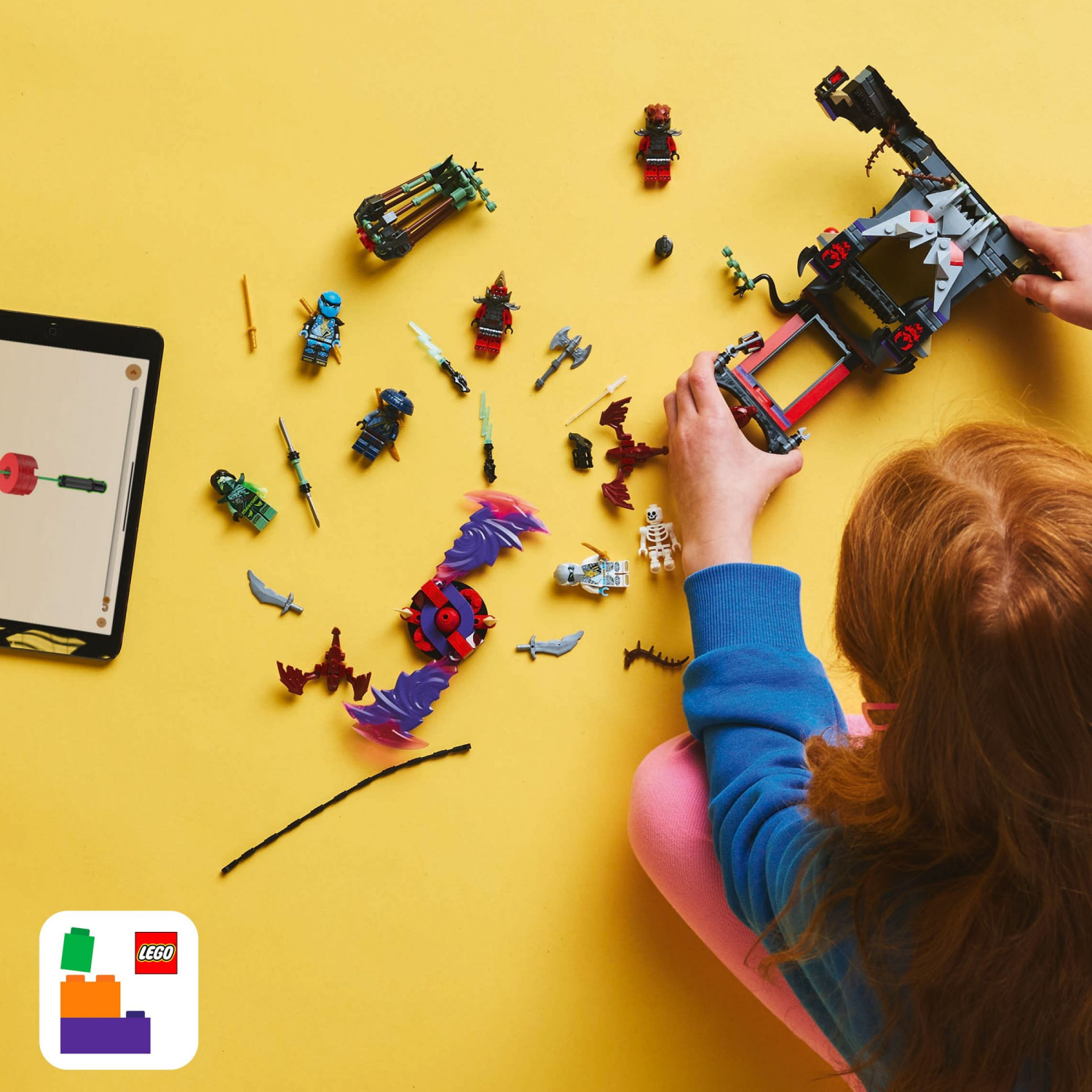 slide 6 of 6, LEGO NINJAGO Dragonian Storm Village Toy Building Set 71841, 1 ct