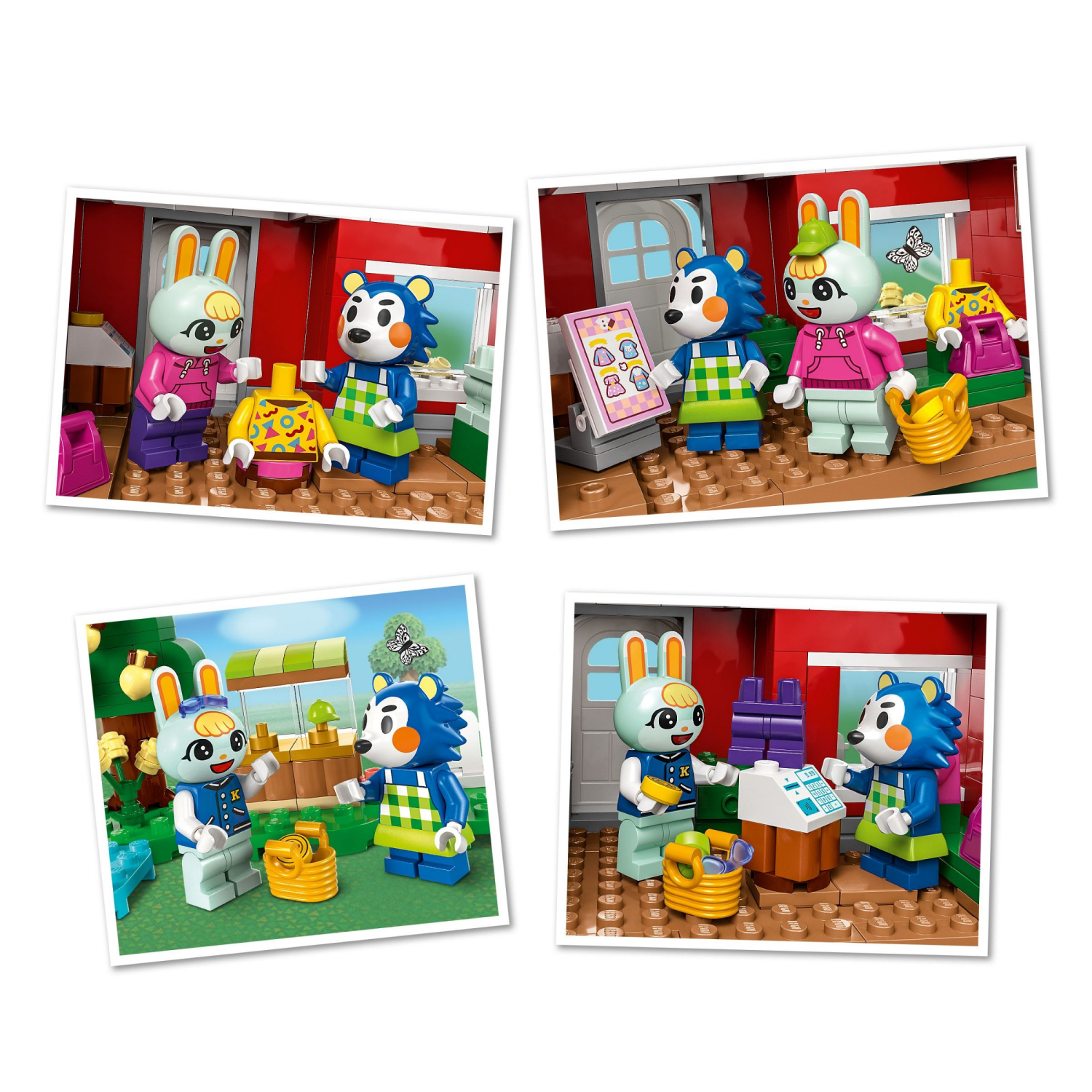slide 3 of 6, LEGO Animal Crossing Able Sisters Clothing Shop Building Toy 77055, 1 ct