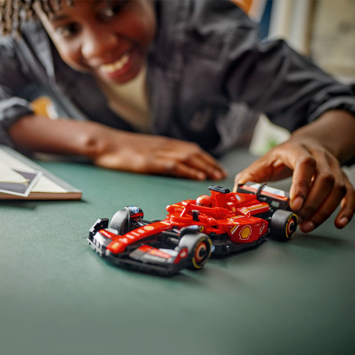 slide 3 of 6, LEGO Speed Champions Ferrari SF-24 F1 Race Car Building Set and Toy Driver 77242, 1 ct