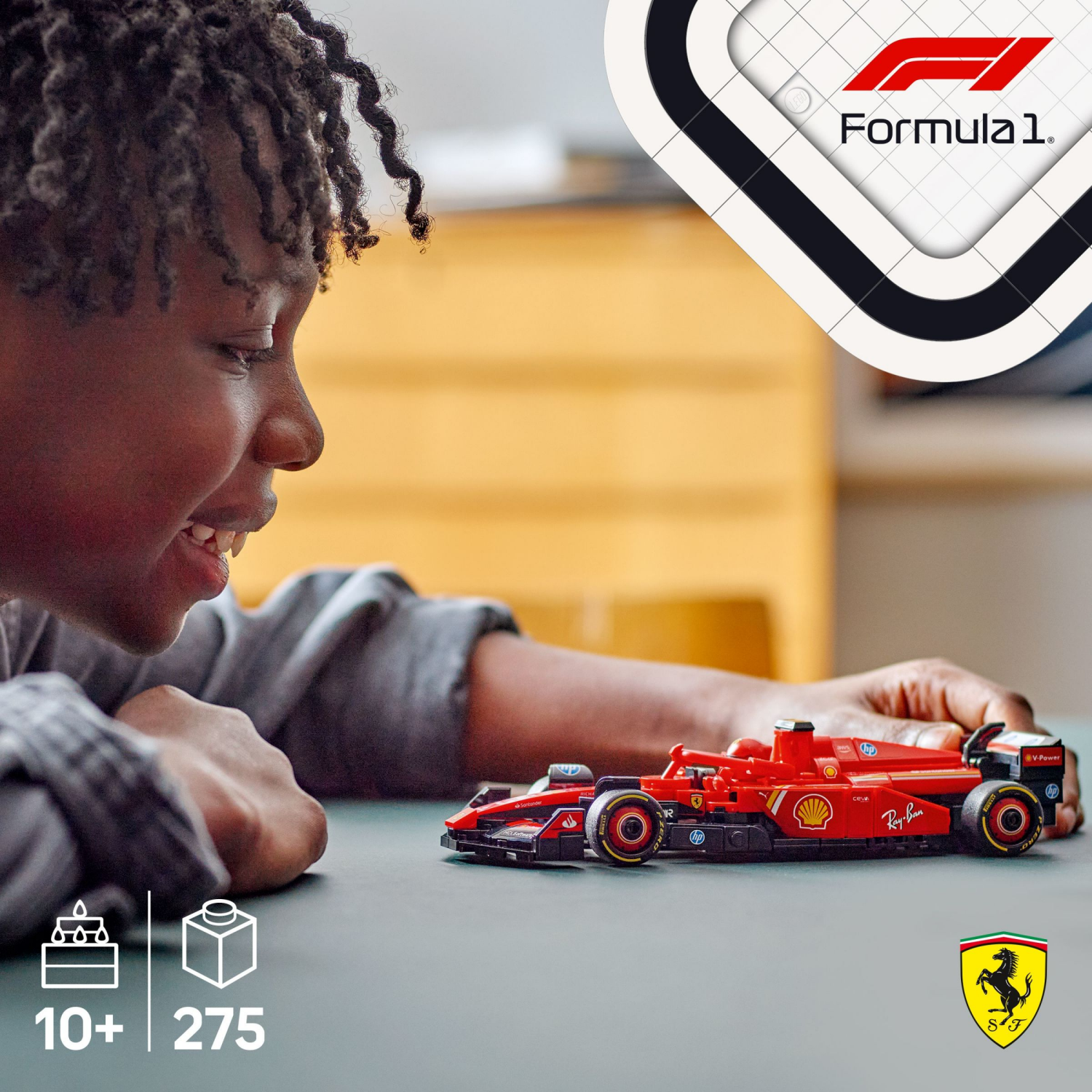slide 2 of 6, LEGO Speed Champions Ferrari SF-24 F1 Race Car Building Set and Toy Driver 77242, 1 ct