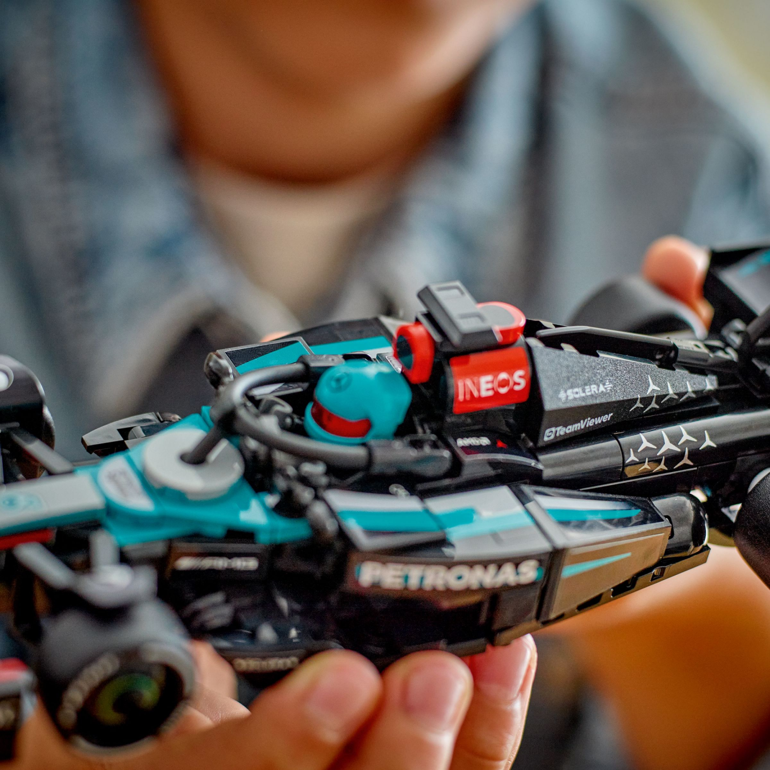 slide 5 of 6, LEGO Speed Champions Mercedes-AMG F1 W15 Race Car Building Toy 77244, 1 ct