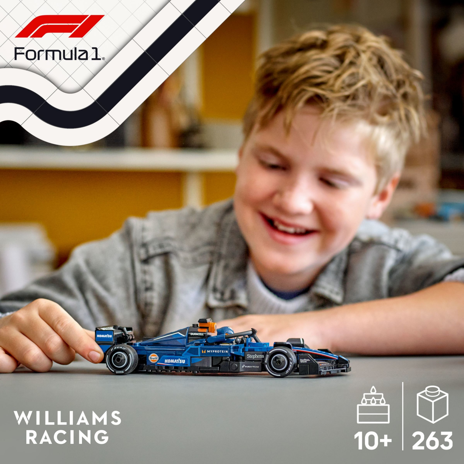 slide 2 of 6, LEGO Speed Champions Williams Racing FW46 F1 Race Car Toy Building Set 77249, 1 ct