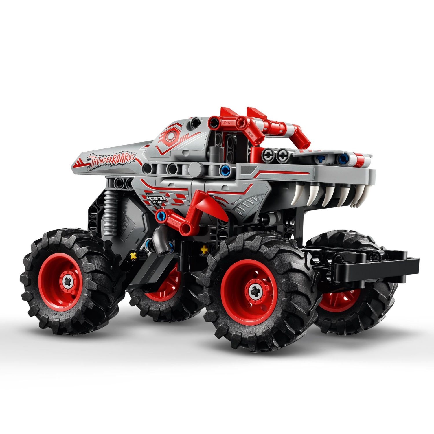 slide 4 of 6, LEGO Technic Monster Jam ThunderROARus Pull-Back Monster Truck Building Toy 42200, 1 ct