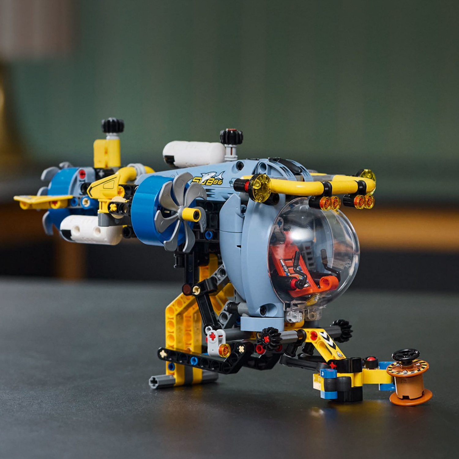 slide 3 of 6, LEGO Technic Deep-Sea Research Submarine Building Toy 42201, 1 ct