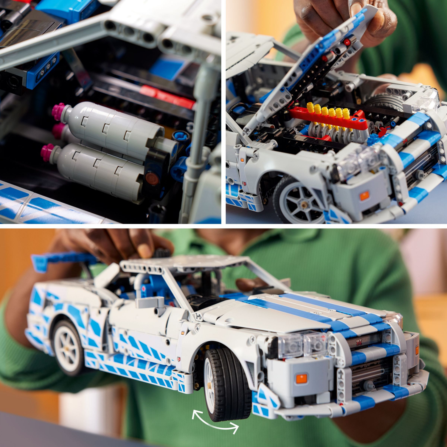 slide 6 of 6, LEGO Technic 2 Fast 2 Furious Nissan Skyline GT-R (R34) Car 42210, 1 ct