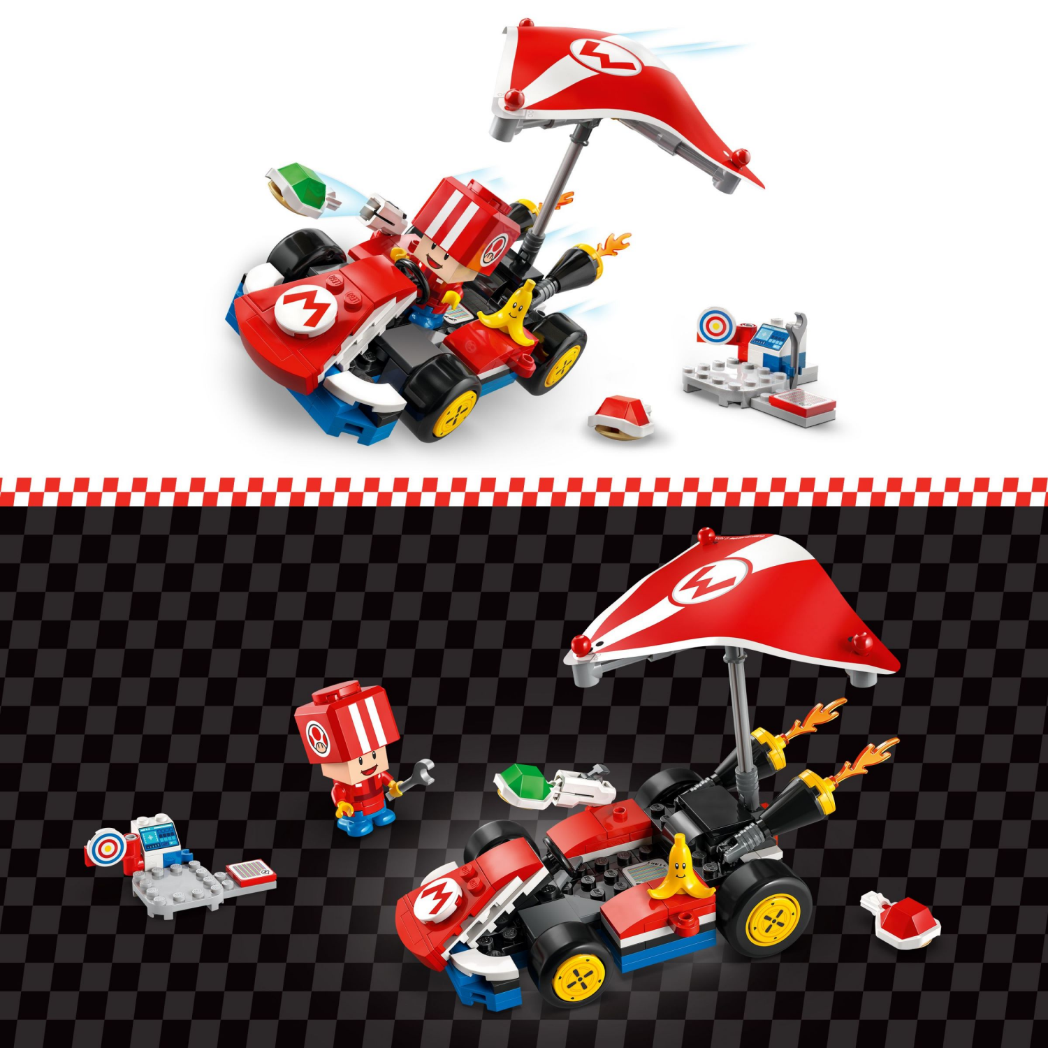 slide 3 of 6, LEGO Super Mario: Mario Kart Standard Kit Building Toy 72032, 1 ct