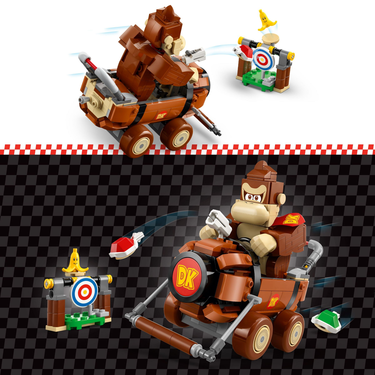 slide 5 of 6, LEGO Super Mario: Mario Kart Donkey Kong & DK Jumbo Building Toy 72033, 1 ct