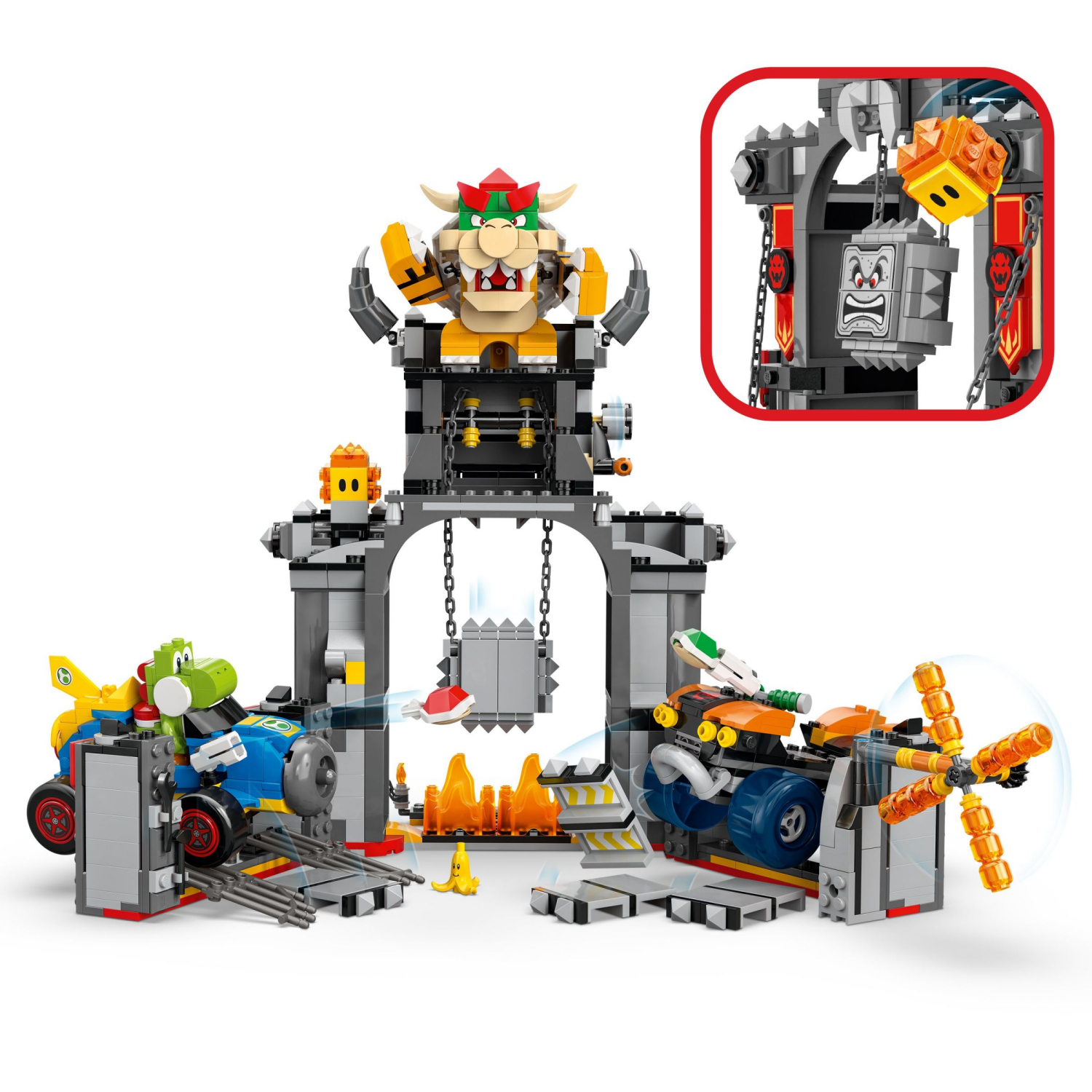 slide 4 of 6, LEGO Super Mario: Mario Kart Bowsers Castle 72039, 1 ct