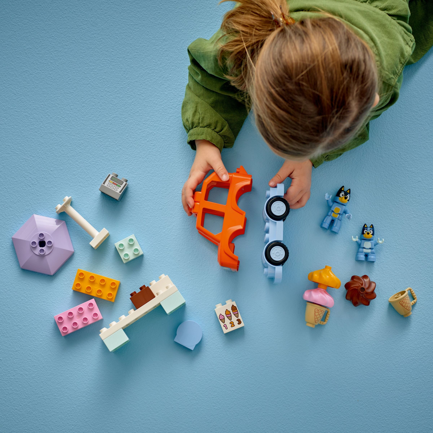 slide 3 of 6, LEGO DUPLO Bluey Ice Cream Trip with Bluey 10458, 1 ct