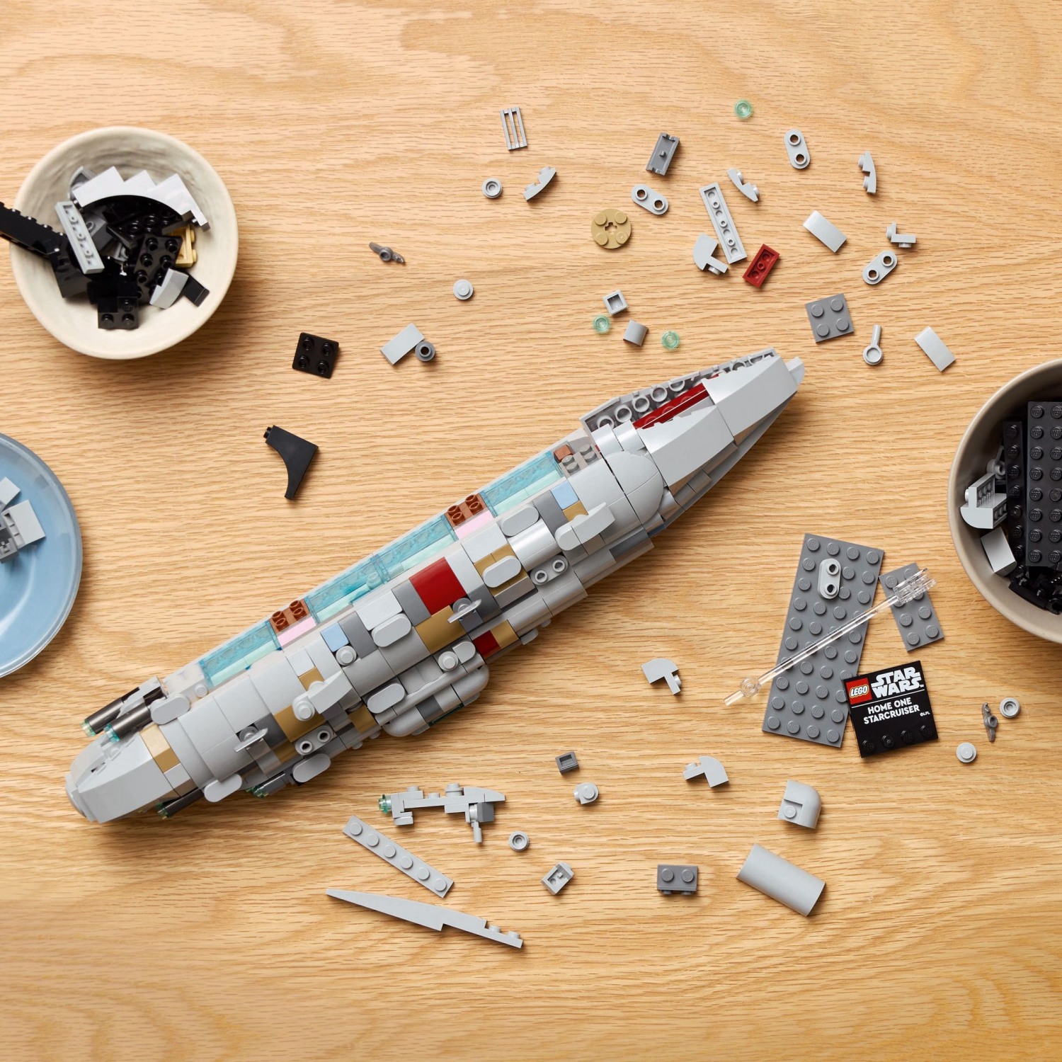slide 3 of 6, LEGO Star Wars Home One Starcruiser Buildable Spaceship Toy Model Kit 75405, 1 ct