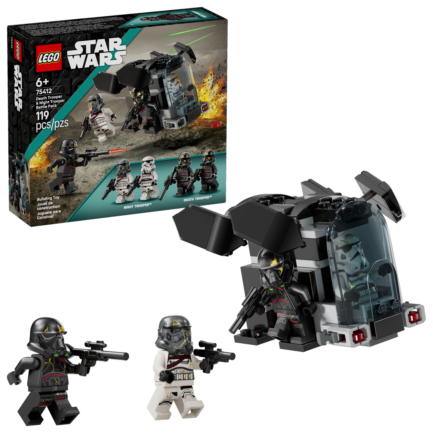 slide 1 of 6, LEGO Star Wars Death Trooper & Night Trooper Battle Pack 75412, 1 ct