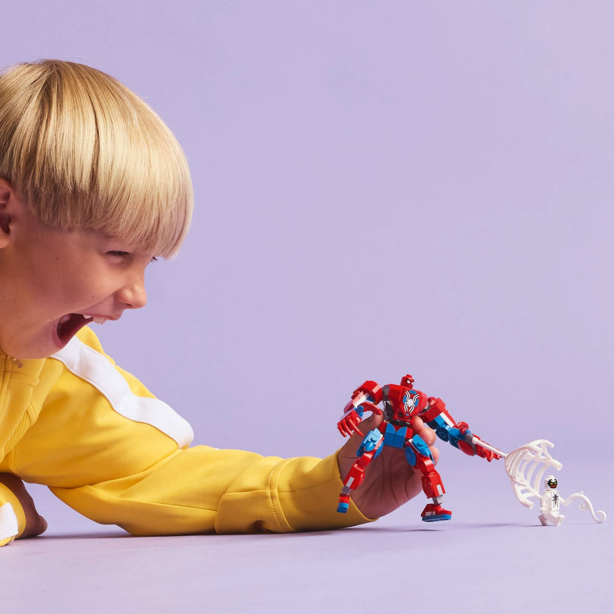 slide 2 of 6, LEGO Marvel Spider-Man Mech vs. Anti-Venom Building Toy Set 76308, 1 ct