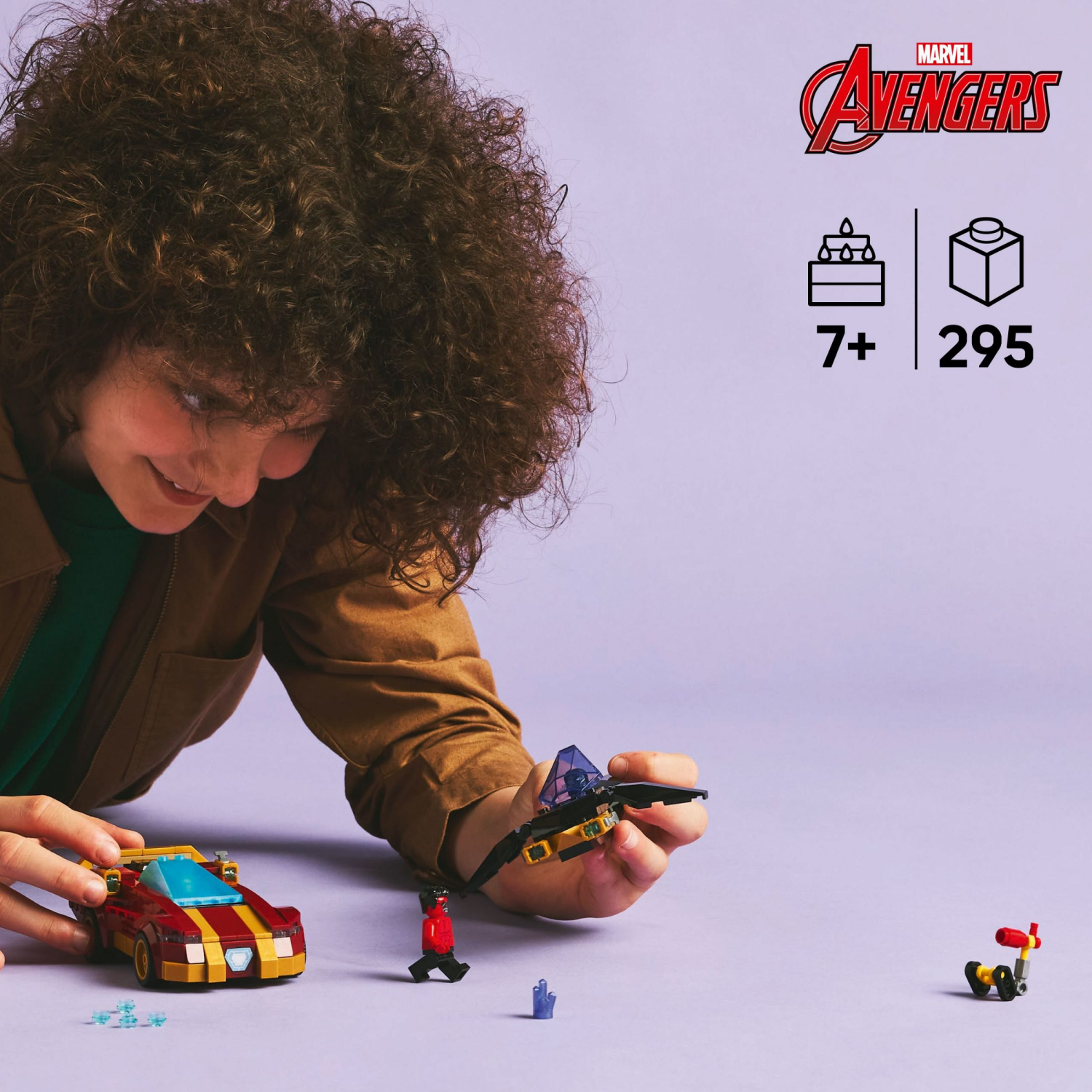 slide 2 of 6, LEGO Marvel Iron Man Car & Black Panther vs. Red Hulk Super Hero Building Toy 76310, 1 ct