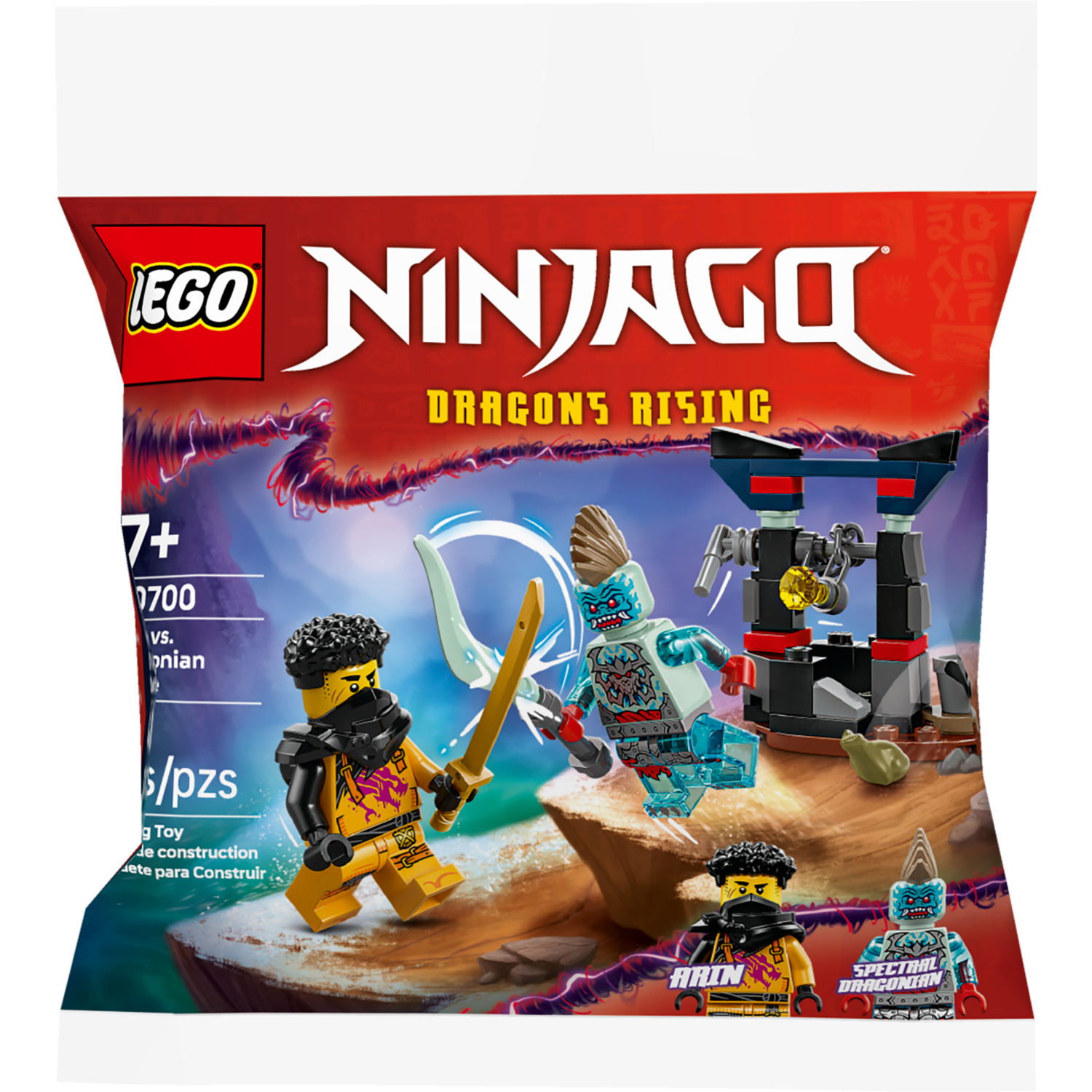 slide 4 of 5, LEGO NINJAGO Arin vs. Dragonian Battle Building Toy 30700, 1 ct