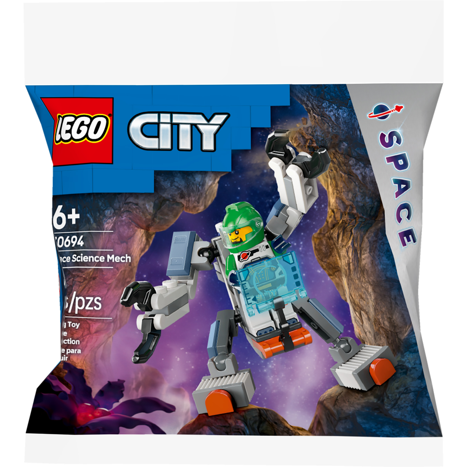 slide 4 of 5, LEGO City Space Science Mech Building Toy 30694, 1 ct