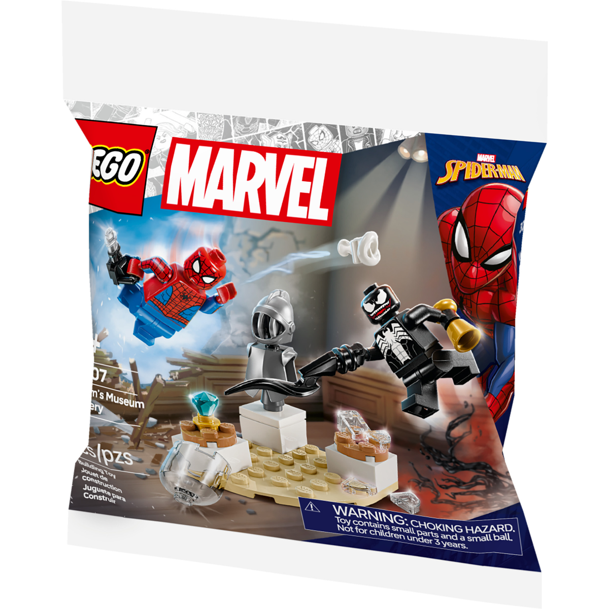slide 4 of 5, LEGO Marvel Venom's Museum Robbery Building Set 30707, 1 ct