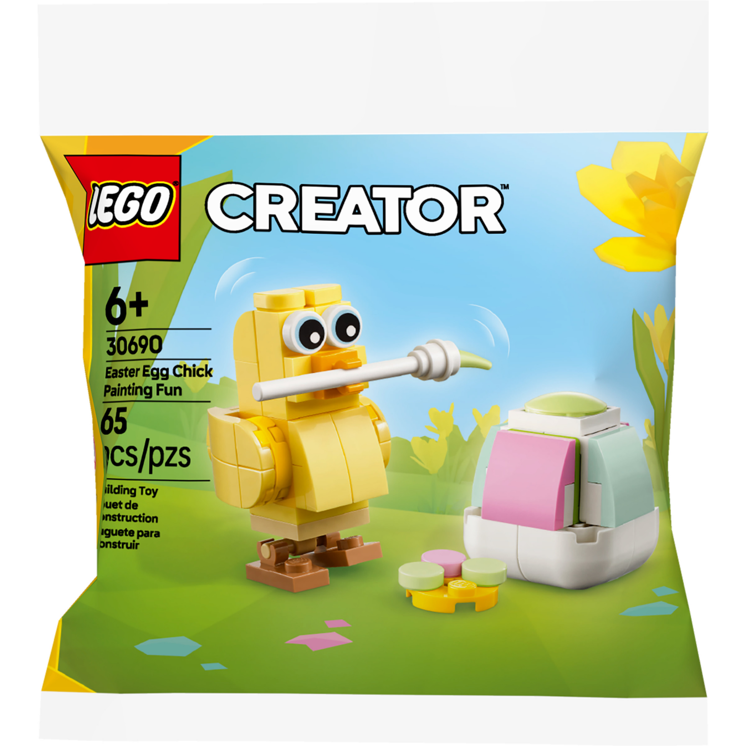 slide 4 of 5, LEGO Creator Easter Egg Chick Painting Fun Building Kit 30690, 1 ct