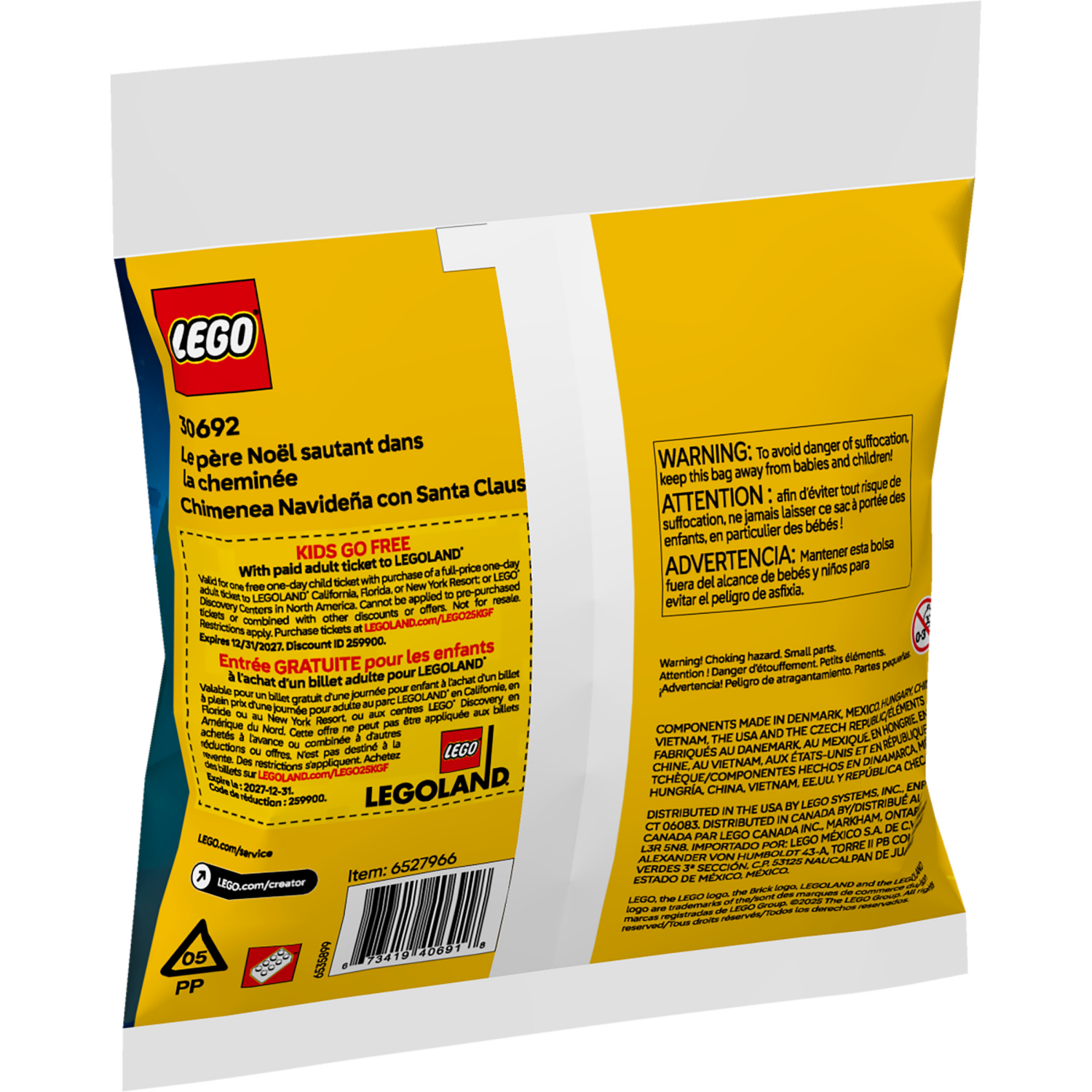 slide 4 of 5, LEGO Creator Christmas Chimney Fun with Santa Building Set 30692, 1 ct