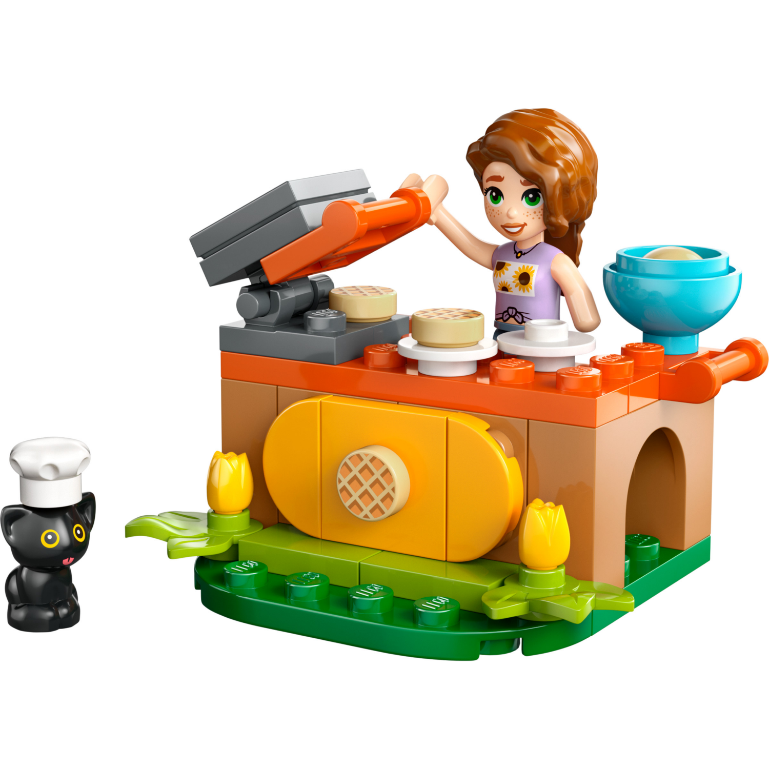 slide 2 of 5, LEGO Friends Autumn's Waffle Stand Building Toy 30696, 1 ct