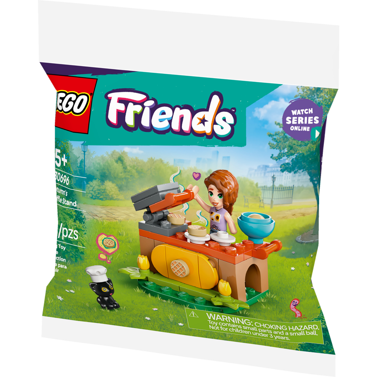 slide 3 of 5, LEGO Friends Autumn's Waffle Stand Building Toy 30696, 1 ct