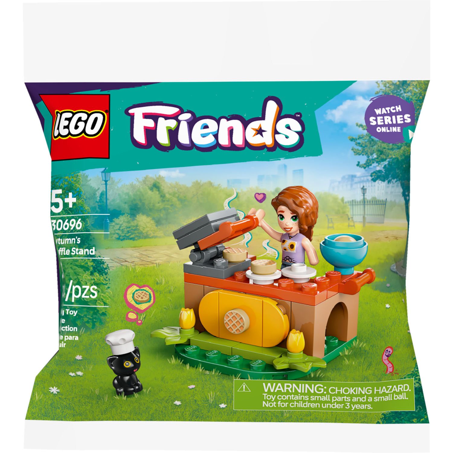 slide 4 of 5, LEGO Friends Autumn's Waffle Stand Building Toy 30696, 1 ct