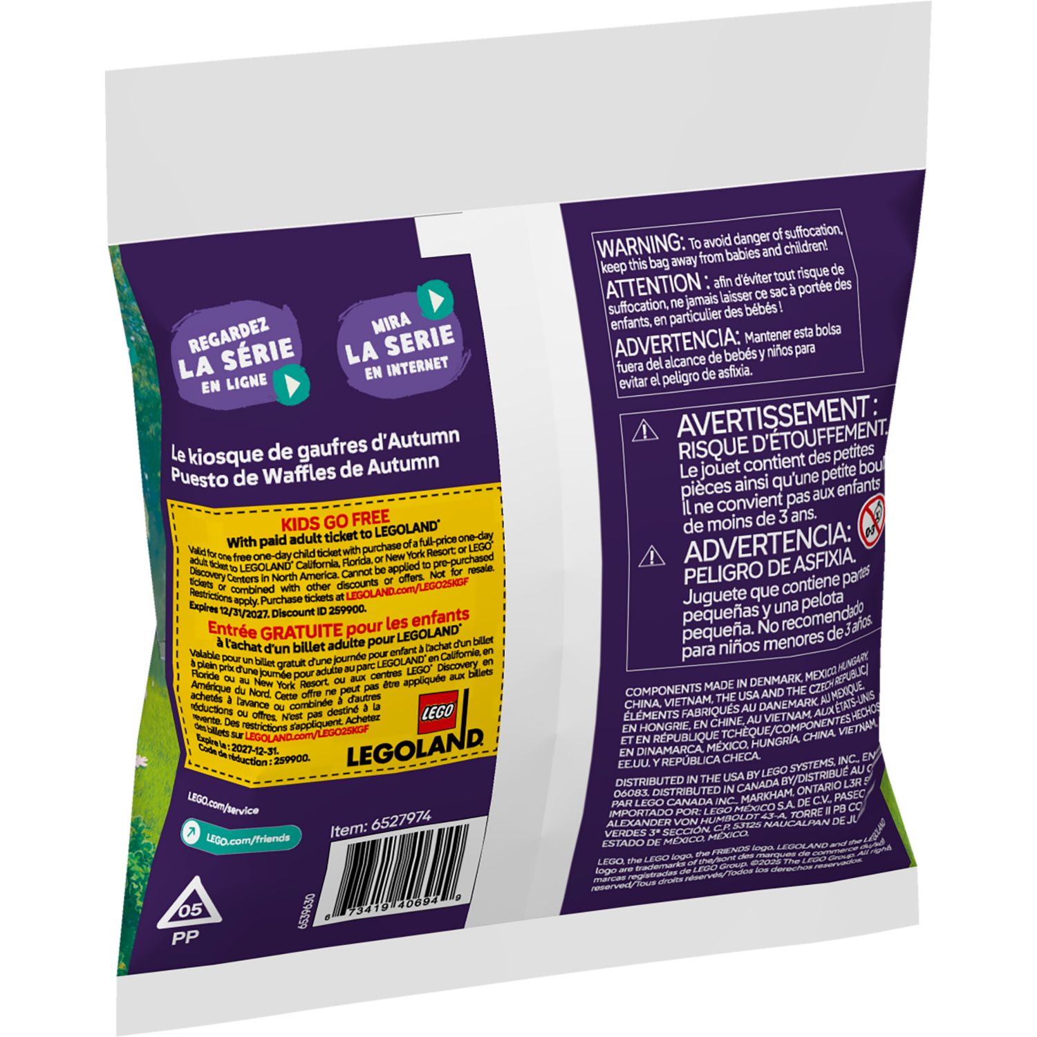 slide 5 of 5, LEGO Friends Autumn's Waffle Stand Building Toy 30696, 1 ct