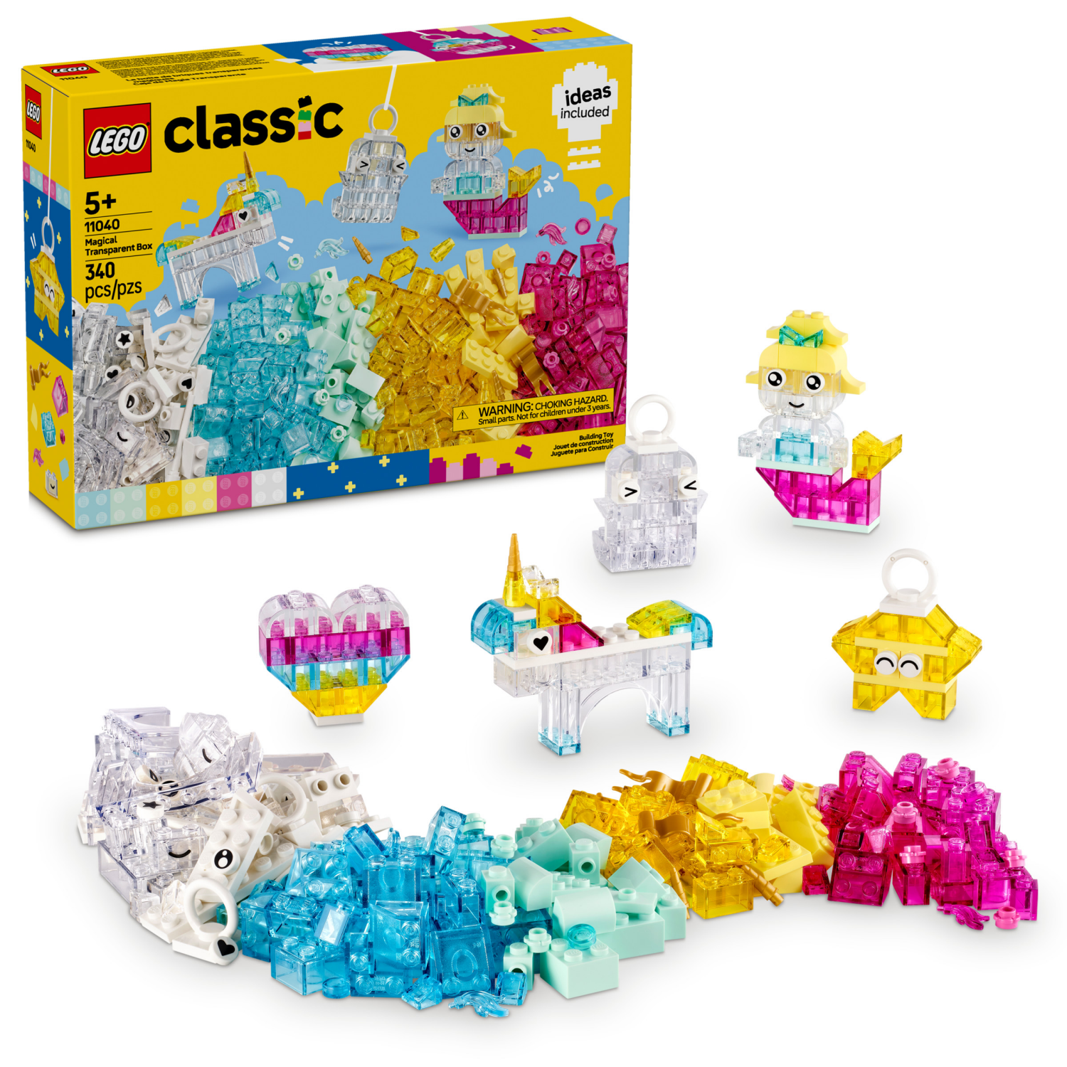 slide 1 of 6, LEGO Classic Magical Transparent Box Toy 11040, 1 ct