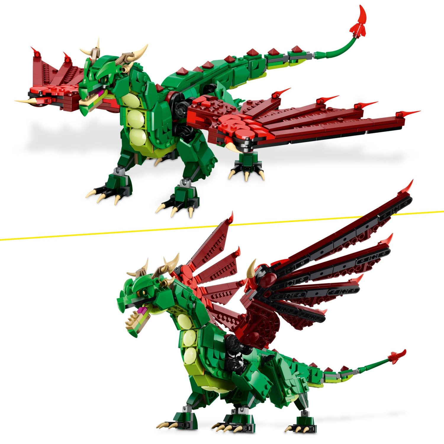 slide 5 of 6, LEGO Creator 3 in 1 Medieval Dragon Building Toy 31161, 1 ct