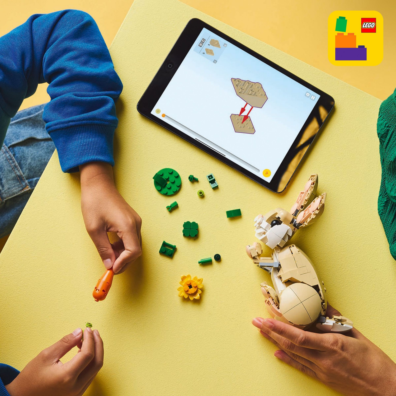 slide 6 of 6, LEGO Creator 3 in 1 Cute Bunny Building Toy Set 31162, 1 ct