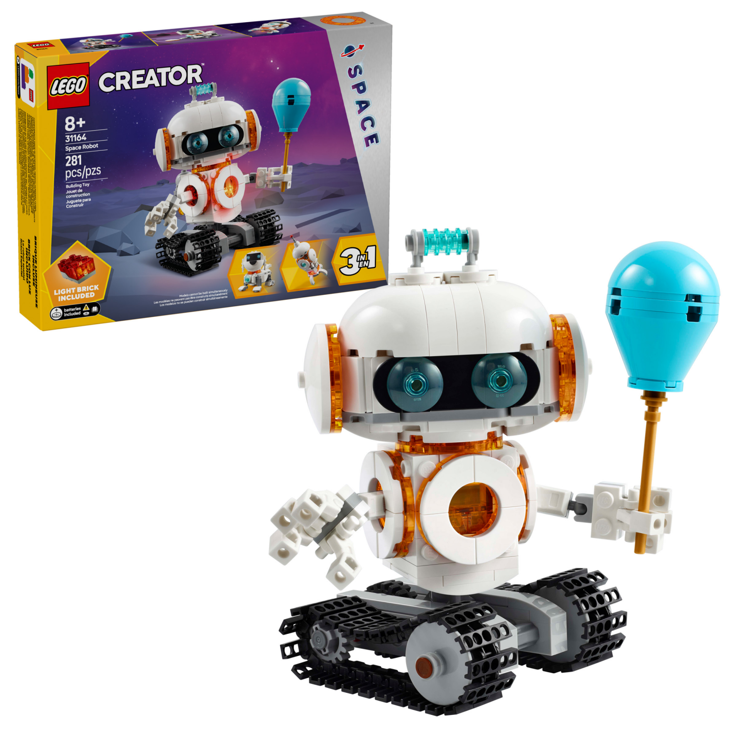 slide 1 of 6, LEGO Creator 3 in 1 Space Robot Building Toy 31164, 1 ct