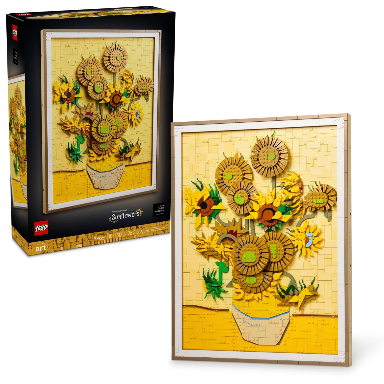 slide 1 of 6, LEGO Art Vincent van Gogh Sunflowers Building Set 31215, 1 ct