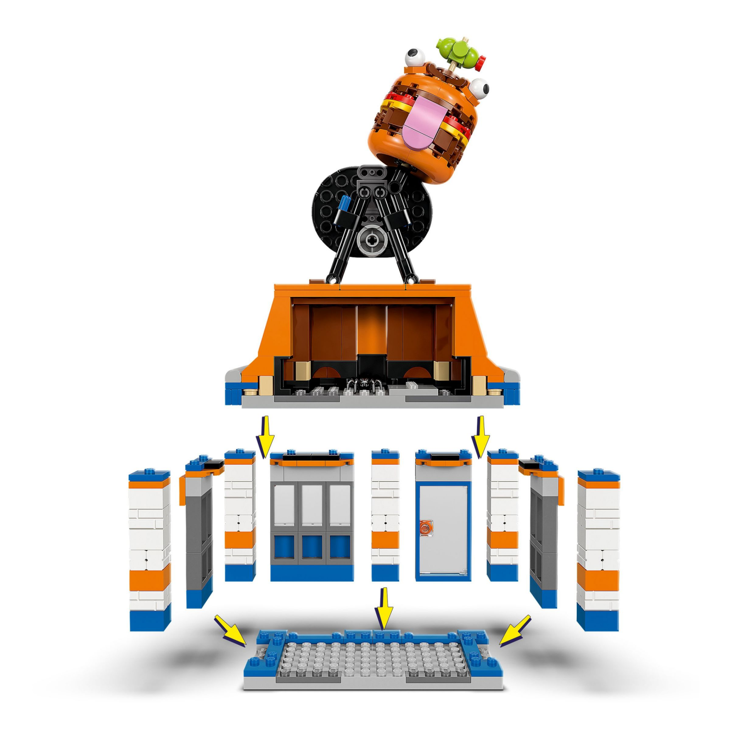 slide 3 of 6, LEGO Fortnite Durrr Burger Restaurant Kids Toy 77076, 1 ct