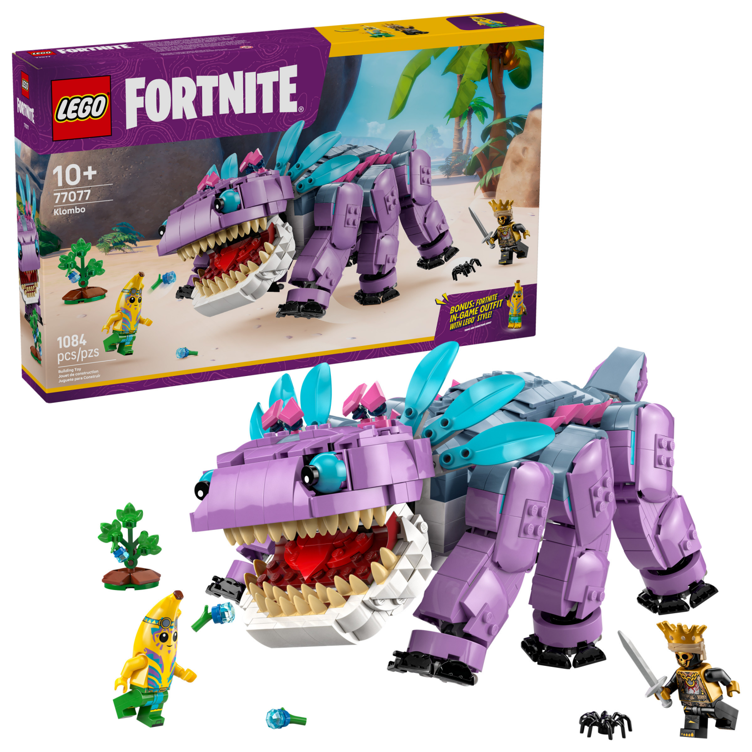 slide 1 of 6, LEGO Fortnite Klombo Kids Toy & Building Set 77077, 1 ct