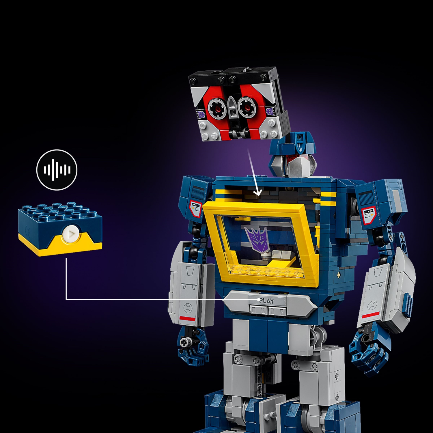 slide 4 of 7, LEGO Icons Transformers Soundwave 10358, 1 ct